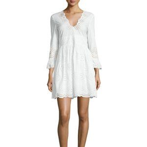 Red Valentino Eyelet Sangallo Mini Dress 40IT